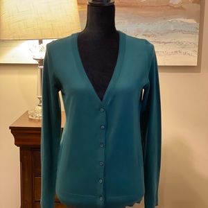 LOFT Green Cardigan, Size M
